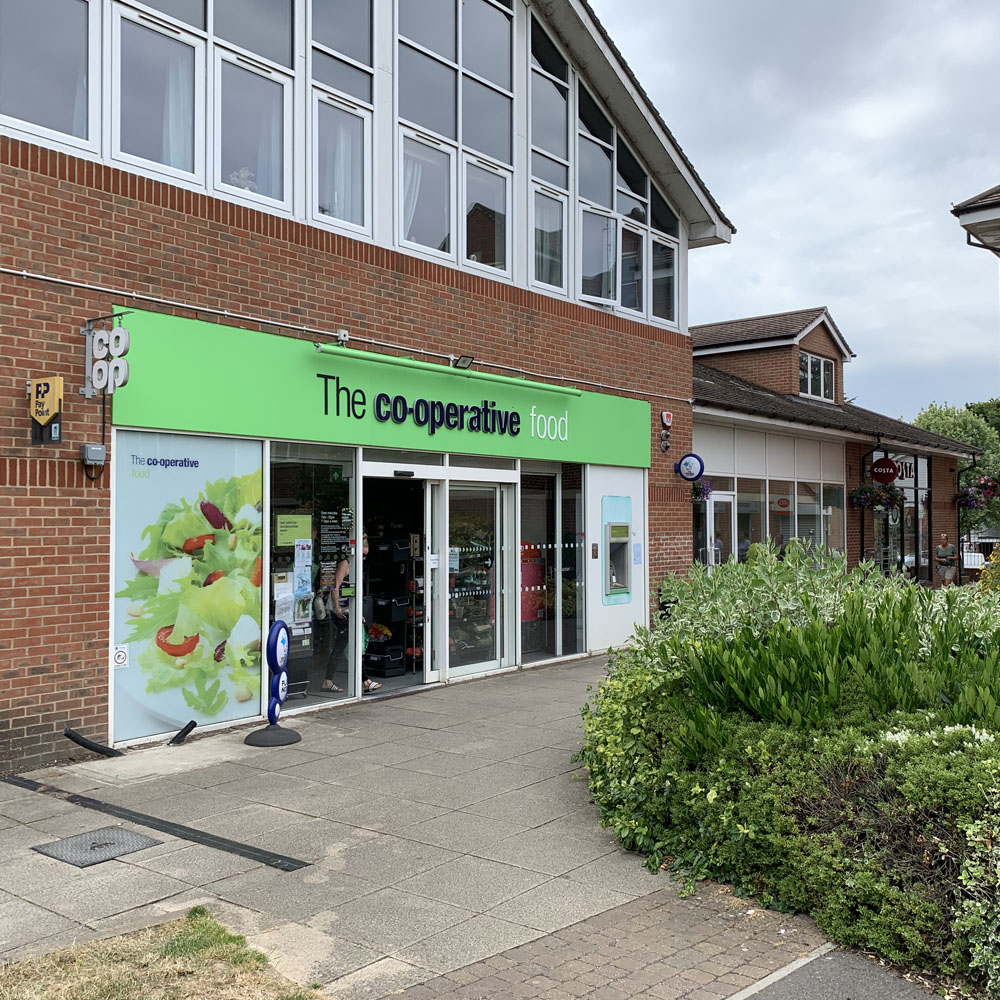 The parade of shops on Bells Hill Green