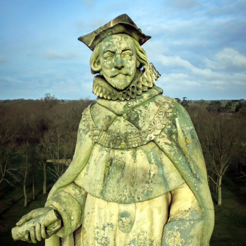 The monument to Sir Edward Coke at Stoke Park